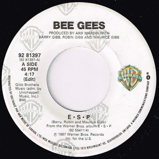 Bee Gees : E · S · P (7", Single)