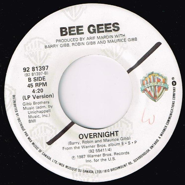 Bee Gees : E · S · P (7", Single)