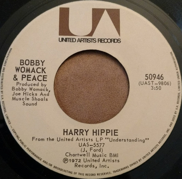 Bobby Womack : Sweet Caroline (Good Times Never Seemed So Good) / Harry Hippie (7", Single)