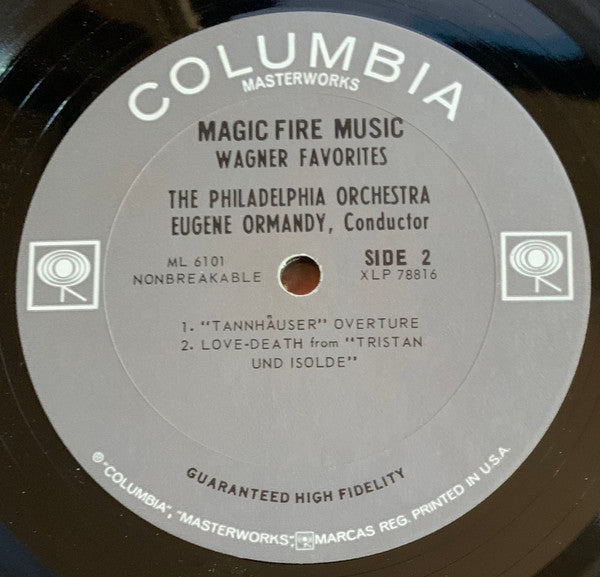Richard Wagner, Eugene Ormandy, The Philadelphia Orchestra : Magic Fire Music (LP, Mono)