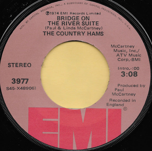 The Country Hams : Walking In The Park With Eloise (7", Single, Win)
