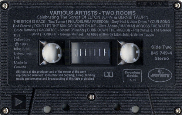 Various : Two Rooms - Celebrating The Songs Of Elton John & Bernie Taupin (Cass, Album, Chr)