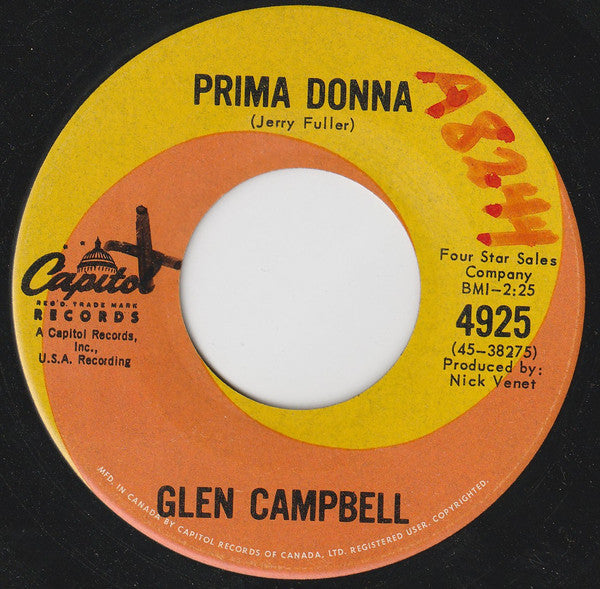Glen Campbell : Oh My Darlin' (7", Single)