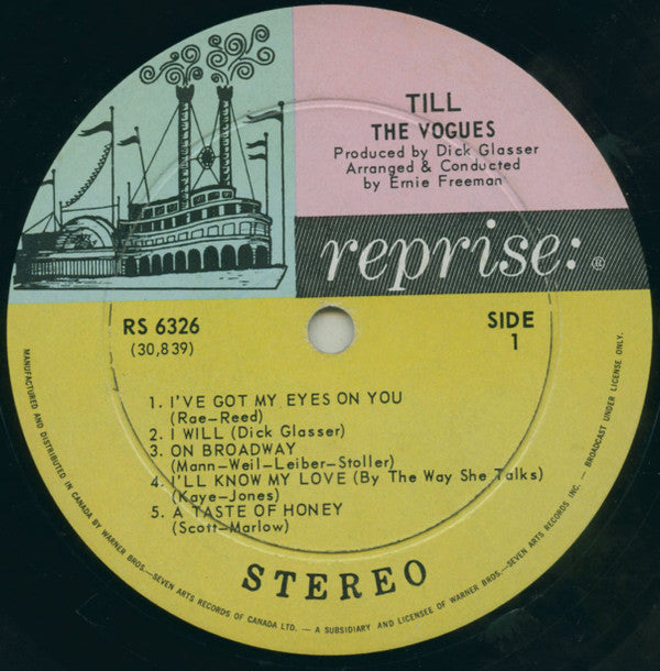 The Vogues : Till (LP, Album)