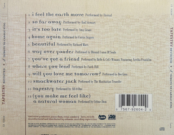 Various : Tapestry Revisited: A Tribute To Carole King (CD, Album)