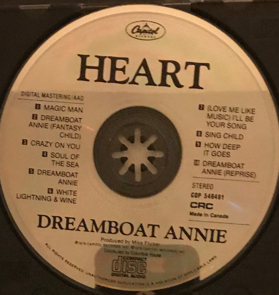 Heart : Dreamboat Annie (CD, Album, Club, RE, RP)