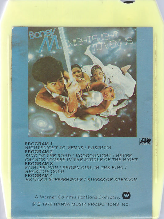 Boney M. : Nightflight To Venus (8-Trk, Album, Yel)