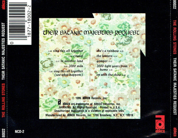 The Rolling Stones : Their Satanic Majesties Request (CD, Album, RE, RM)