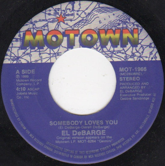 El DeBarge : Somebody Loves You (7", Single)