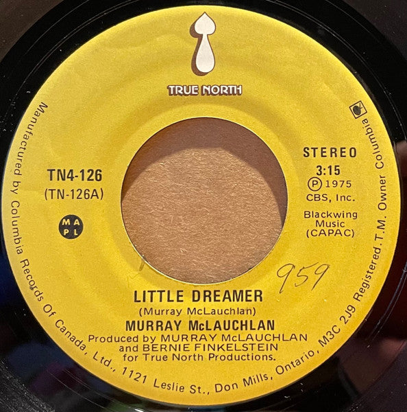 Murray McLauchlan : Little Dreamer / You Need A New Lover Now (7")