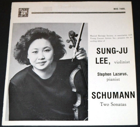 Sung-ju Lee, Stephen Lazarus : Schumann - Two Sonatas (LP, Album)