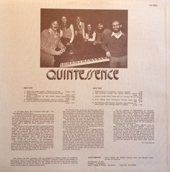 Quintessence (21) : Quintessence (LP, Album)