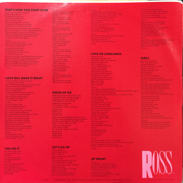 Diana Ross : Ross (LP, Album)