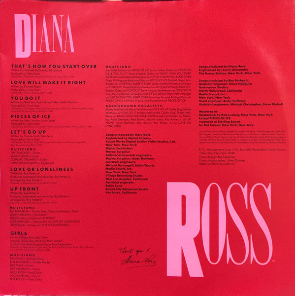Diana Ross : Ross (LP, Album)