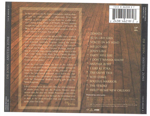 Dr. John : Anutha Zone (CD, Album)