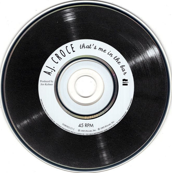 A.J. Croce : That's Me In The Bar (CD, Album)