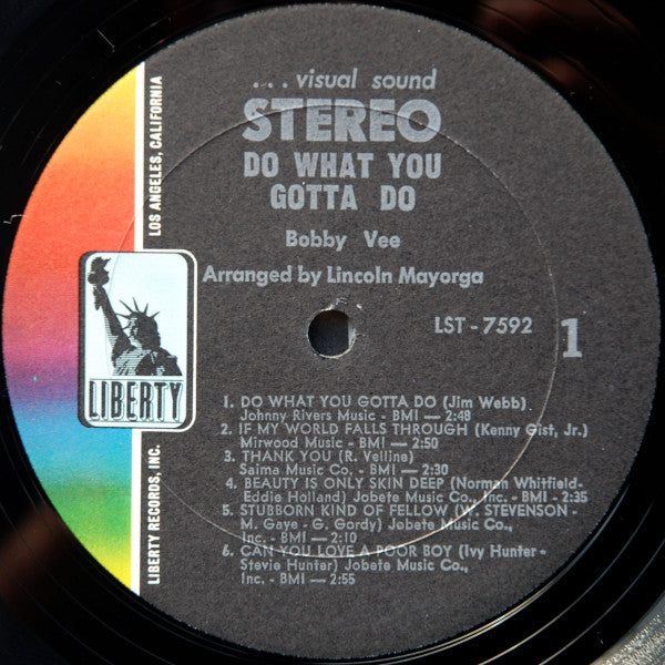 Bobby Vee : Do What You Gotta Do (LP, Album, Abb)
