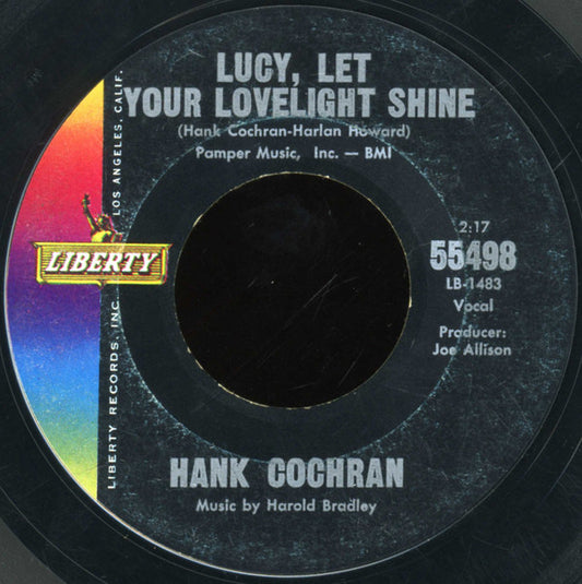Hank Cochran : Lucy, Let Your Lovelight Shine / I'd Fight The World (7", Single)