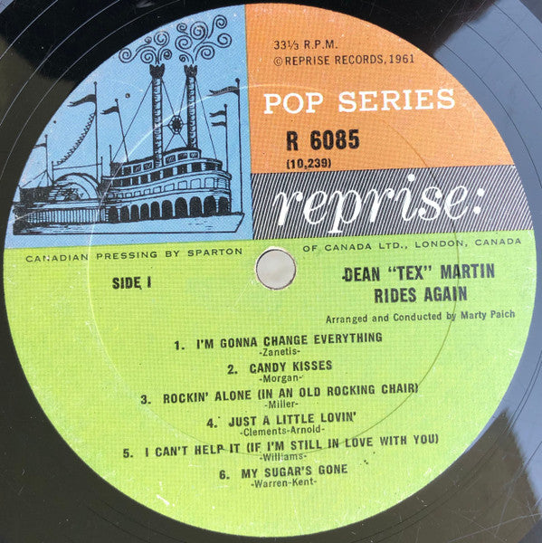 Dean Martin : Rides Again (LP, Mono)