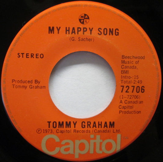 Tommy Graham : My Happy Song (7", Single)