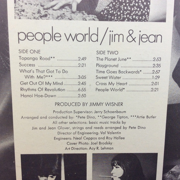 Jim & Jean : Time Goes Backwards (LP)