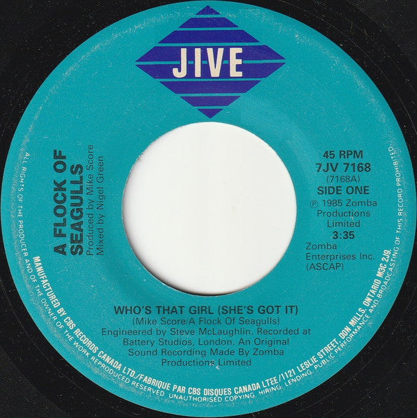A Flock Of Seagulls : Who's That Girl? (She's Got It) (7")