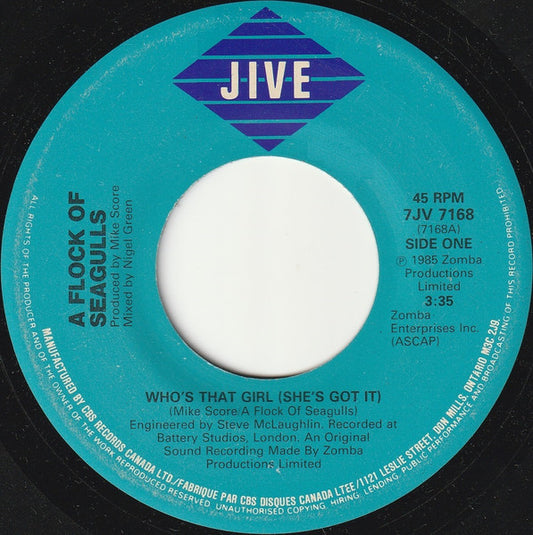A Flock Of Seagulls : Who's That Girl? (She's Got It) (7")