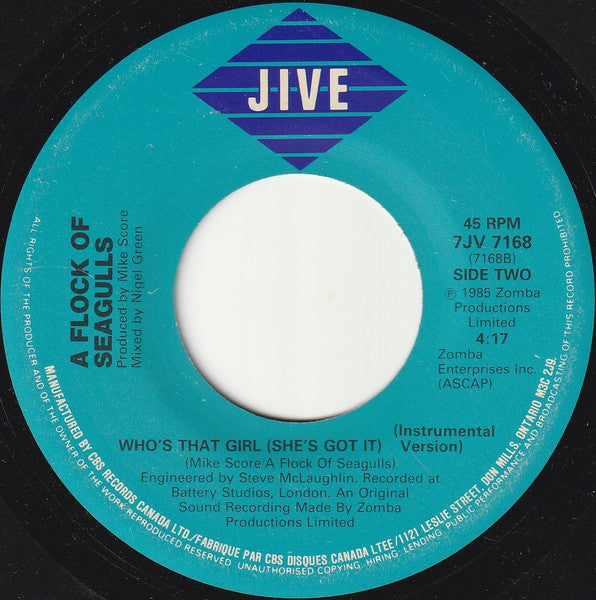 A Flock Of Seagulls : Who's That Girl? (She's Got It) (7")