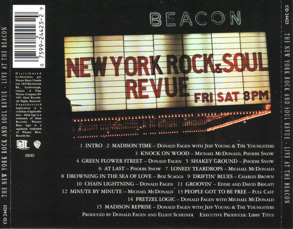 The New York Rock And Soul Revue : Live At The Beacon (CD, Album)