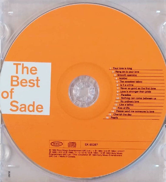 Sade : The Best Of Sade (CD, Comp, RE, RM)