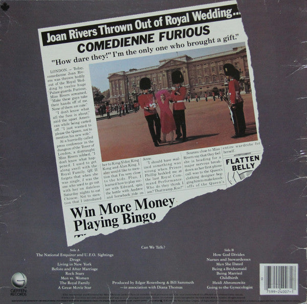 Joan Rivers : What Becomes A Semi-Legend Most? (LP, Album, Alt)