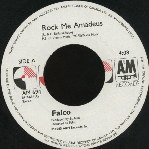 Falco : Rock Me Amadeus / Der Kommissar (7", Single)