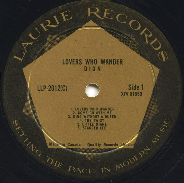 Dion (3) : Lovers Who Wander (LP, Album, Mono)