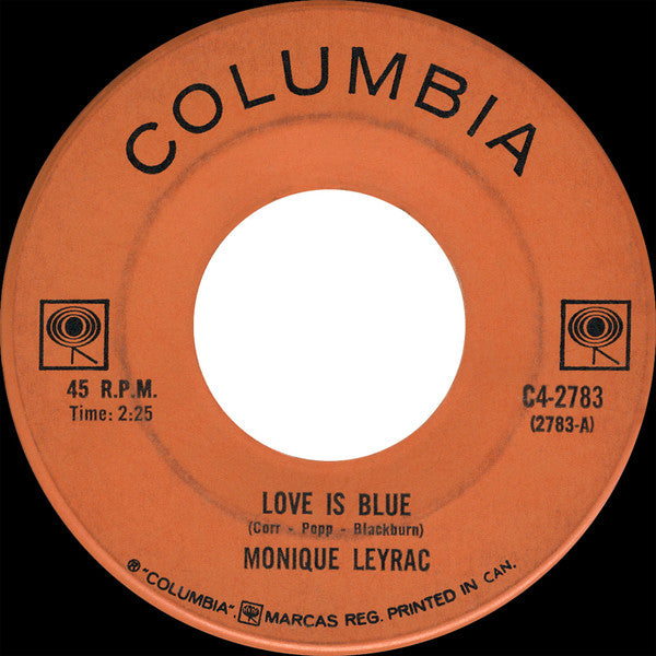 Monique Leyrac : Love Is Blue / Time, Time (7", Single, Mono)