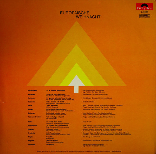Various : Europäische Weihnacht (LP, Comp)