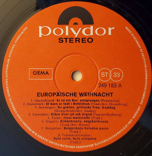 Various : Europäische Weihnacht (LP, Comp)