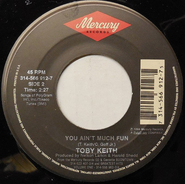 Toby Keith : If A Man Answers (7", Single)
