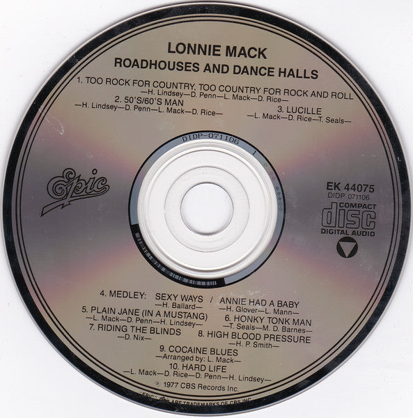 Lonnie Mack : Roadhouses And Dancehalls (CD, Album)