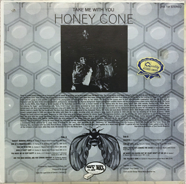Honey Cone : Take Me With You (LP, Album)