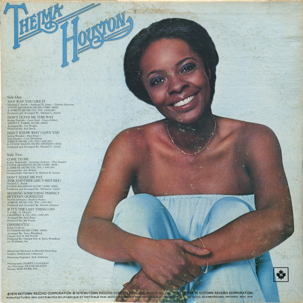 Thelma Houston : Any Way You Like It (LP, Album, RE)
