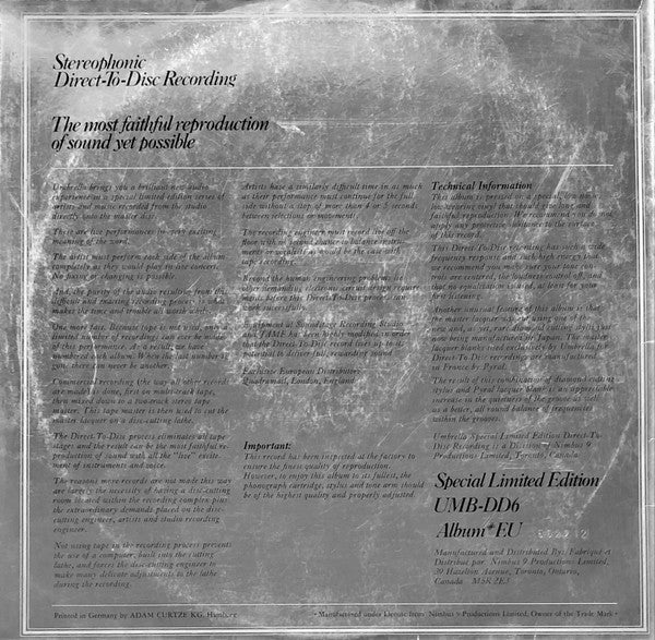 Toronto Chamber Orchestra ; Boyd Neel / Wolfgang Amadeus Mozart : Serenade No.13 In G Major K.525 Eine Kleine Nachtmusik / Divertimento No.11 In D Major K.251 (LP, Ltd, Num, S/Edition)