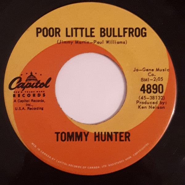 Tommy Hunter (2) : Poor Little Bullfrog / Penny Wishes (7", Single)