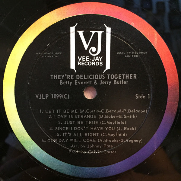 Betty Everett & Jerry Butler : Delicious Together (LP, Album, Mono)
