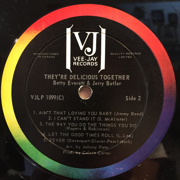 Betty Everett & Jerry Butler : Delicious Together (LP, Album, Mono)