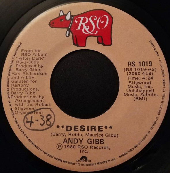 Andy Gibb : Desire (7")