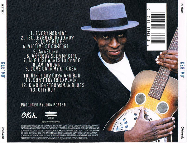 Keb' Mo' : Keb' Mo' (CD, Album, RE)