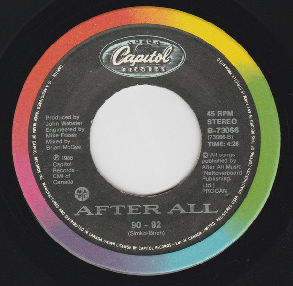After All : Shadows Of A Dove /  90-92 (7", Single)