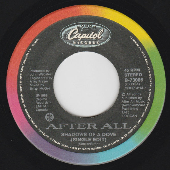 After All : Shadows Of A Dove /  90-92 (7", Single)