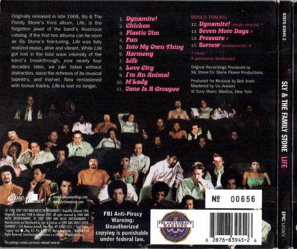 Sly And The Family Stone* : Life (CD, Album, Ltd, Num, RE, RM, Dig)