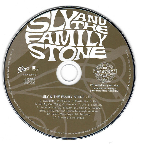 Sly And The Family Stone* : Life (CD, Album, Ltd, Num, RE, RM, Dig)